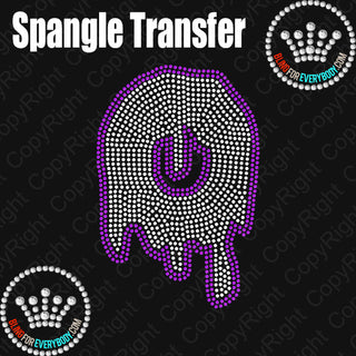 Drip Number 0-9 Spangle Transfer #30121