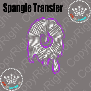 Drip Number 0-9 Spangle Transfer #30121