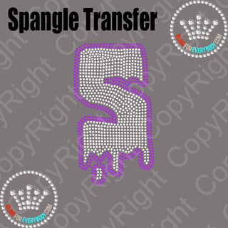 Drip Number 0-9 Spangle Transfer #30121