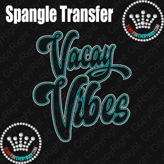 Vacay Vibes Two Color Spangle Transfer #30142B