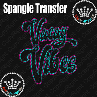 Vacay Vibes Two Color Spangle Transfer #30142B