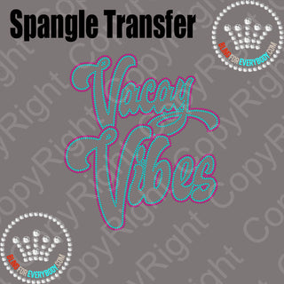 Vacay Vibes Two Color Spangle Transfer #30142B