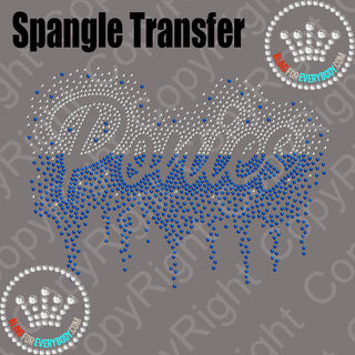 Ponies Scatter with Drip Straight Split Spangle Transfer #30144A