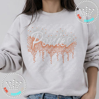 Ponies Scatter with Drip Wave Split Spangle Transfer #30144B