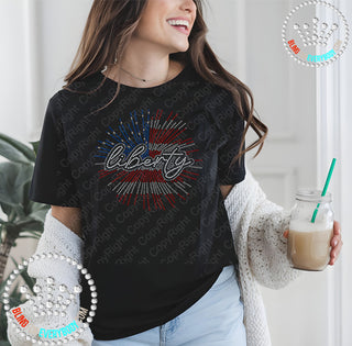 Liberty Fireworks Patriotic Spangle Transfer #30163