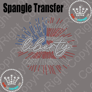 Liberty Fireworks Patriotic Spangle Transfer #30163