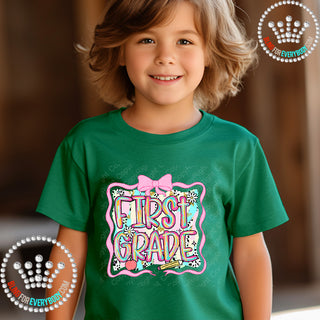 Brushstroke Bow YOUTH Short Sleeve Tee