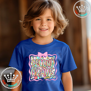 Brushstroke Bow YOUTH Short Sleeve Tee