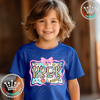 Brushstroke Bow YOUTH Short Sleeve Tee