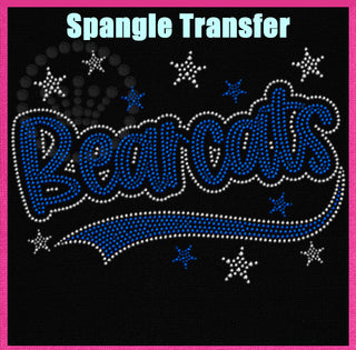 Bearcats with Tail and Stars Spangle Transfer