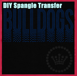 Bulldogs Alpha Drop Spangle Transfer #32164