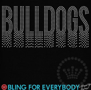 Bulldogs Alpha Drop Spangle Transfer #32164