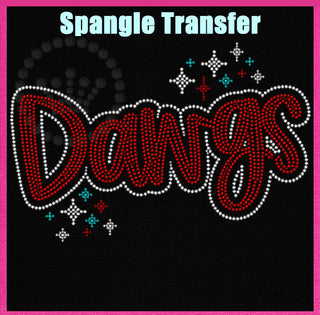 Dawgs with Sparkles Spangle Transfer