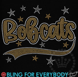 Bobcats with Tail and Stars Spangle Transfer #32172