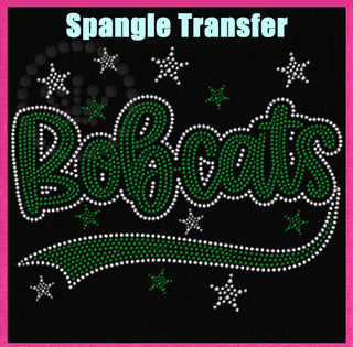 Bobcats with Tail and Stars Spangle Transfer #32172