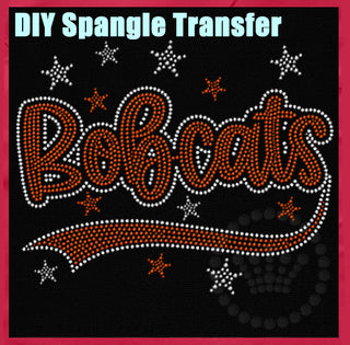 Bobcats with Tail and Stars Spangle Transfer #32172