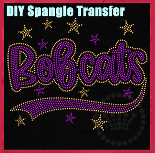 Bobcats with Tail and Stars Spangle Transfer #32172