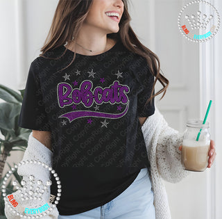 Bobcats with Tail and Stars Spangle Transfer #32172