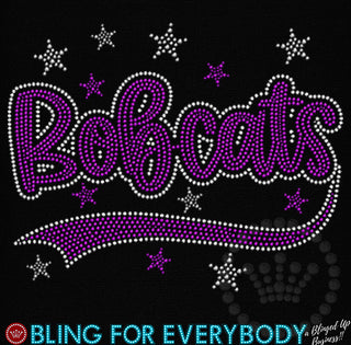 Bobcats with Tail and Stars Spangle Transfer #32172