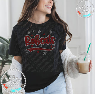 Bobcats with Tail and Stars Spangle Transfer #32172