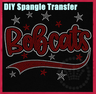 Bobcats with Tail and Stars Spangle Transfer #32172