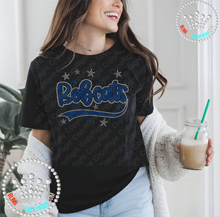 Bobcats with Tail and Stars Spangle Transfer #32172