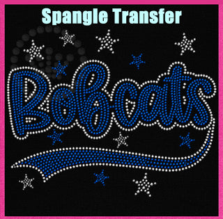Bobcats with Tail and Stars Spangle Transfer #32172