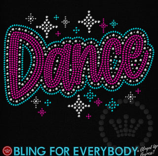 Dance Pink with Sparkles Spangle Transfer