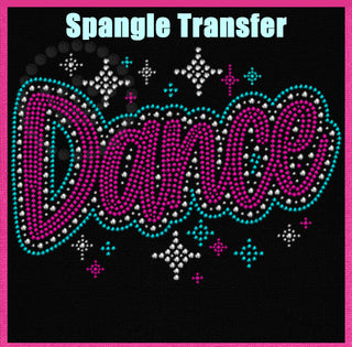 Dance Pink with Sparkles Spangle Transfer