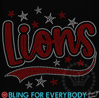 Lions with Tail and Stars Spangle Transfer #32179