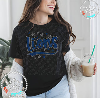 Lions with Tail and Stars Spangle Transfer #32179