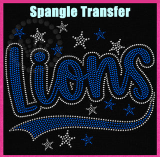 Lions with Tail and Stars Spangle Transfer #32179