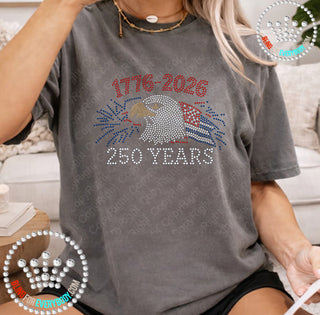 1776-2026 250 Years Eagle Spangle Transfer