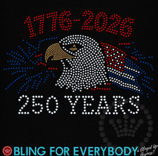 1776-2026 250 Years Eagle Spangle Transfer