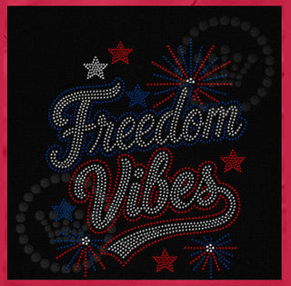 Freedom Vibes Fireworks Spangle Transfer