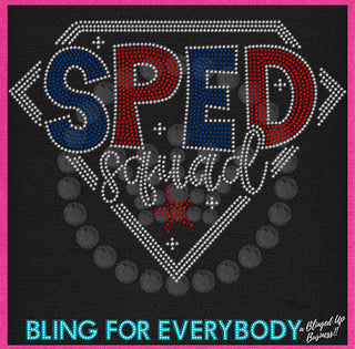 SPED Squad Shield Spangle Transfer