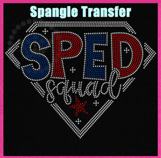 SPED Squad Shield Spangle Transfer