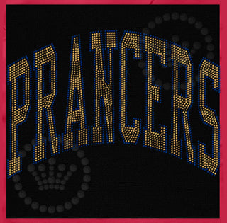Prancers Oversize Arch Spangle Transfer