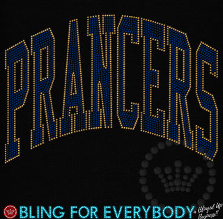 Prancers Oversize Arch Spangle Transfer