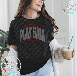 Play Ball Filled Arch Spangle Transfer