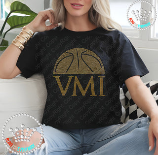 VMI Half Basketball Spangle Transfer