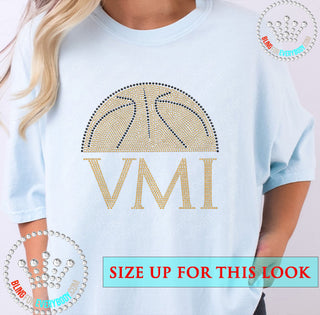 VMI Half Basketball Spangle Transfer