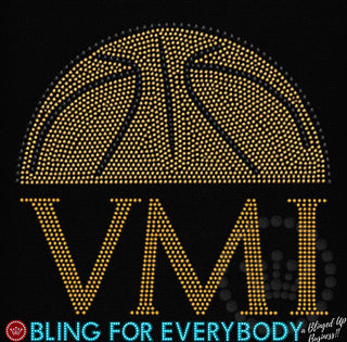 VMI Half Basketball Spangle Transfer