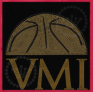 VMI Half Basketball Spangle Transfer