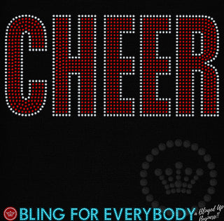 CHEER Block Letters 10-inch Spangle Transfer