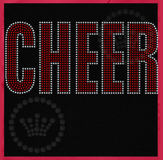 CHEER Block Letters 10-inch Spangle Transfer