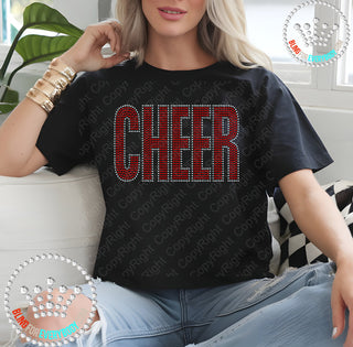 CHEER Block Letters 10-inch Spangle Transfer