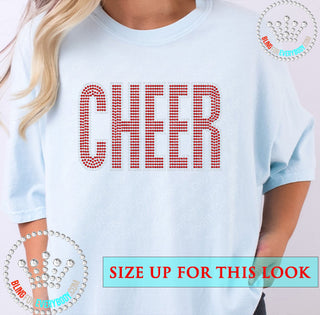 CHEER Block Letters 11-inch Spangle Transfer