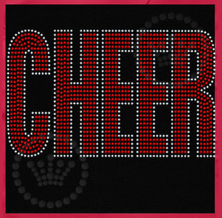 CHEER Block Letters 11-inch Spangle Transfer