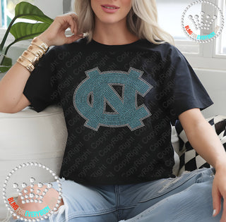 UNC University of North Carolina Logo Spangle Transfer
